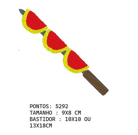 Matriz Bordado Espeto Churrasco 02