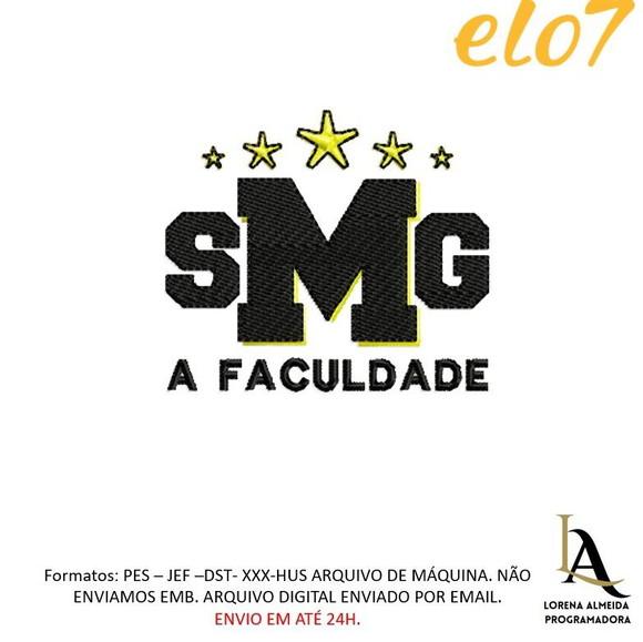 Matriz Bordado Faculdade Smg