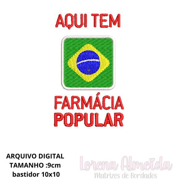 Matriz Bordado Farmacia Popular