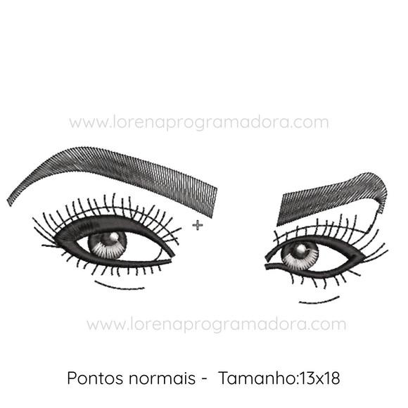Matriz Bordado Lash Designer Cílios Sobrancelhas