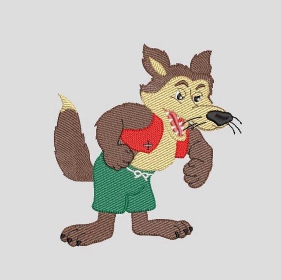 Matriz Bordado Lobo Mal