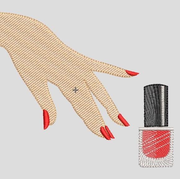 Matriz Bordado Manicure