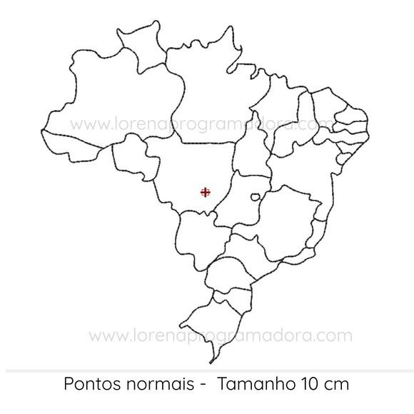 Matriz Bordado Mapa do Brasil