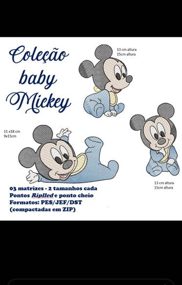 Matriz Bordado Mickey Baby
