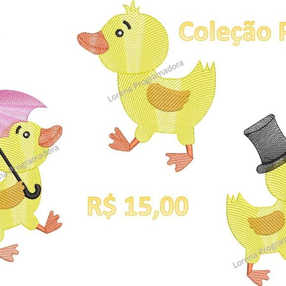 Matriz Bordado Patinhos