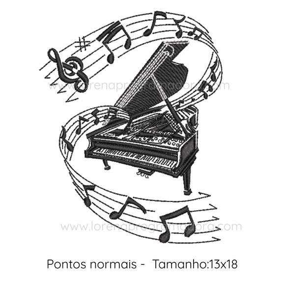 Matriz Bordado Piano 2