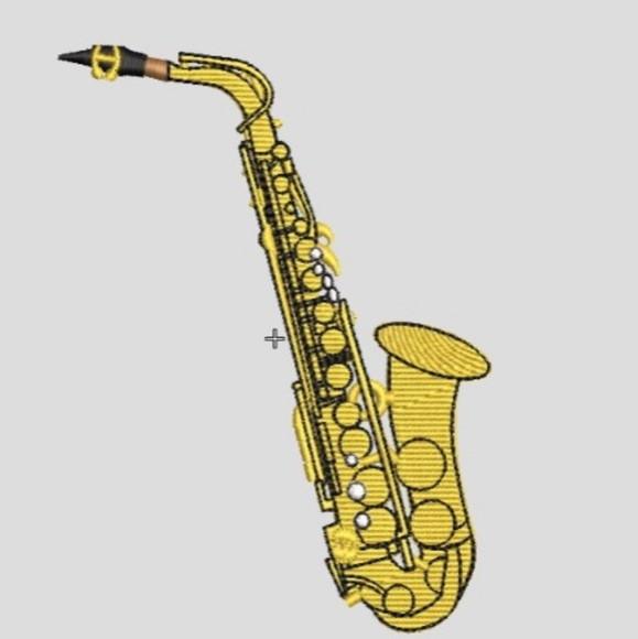 Matriz Bordado Saxofone