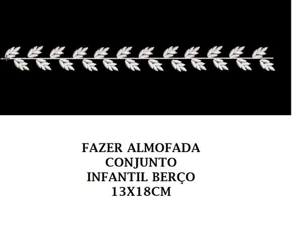Matriz de Bordado Barra de Folhas