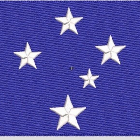 Matriz de Bordado Cruzeiro do Sul Fundo Preenchido