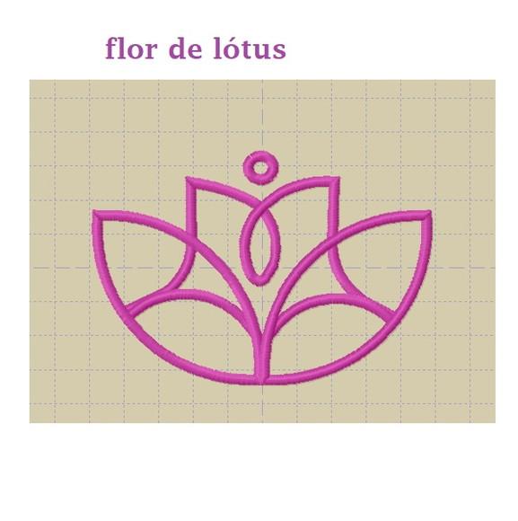 Matriz de Bordado Flor de Lótus