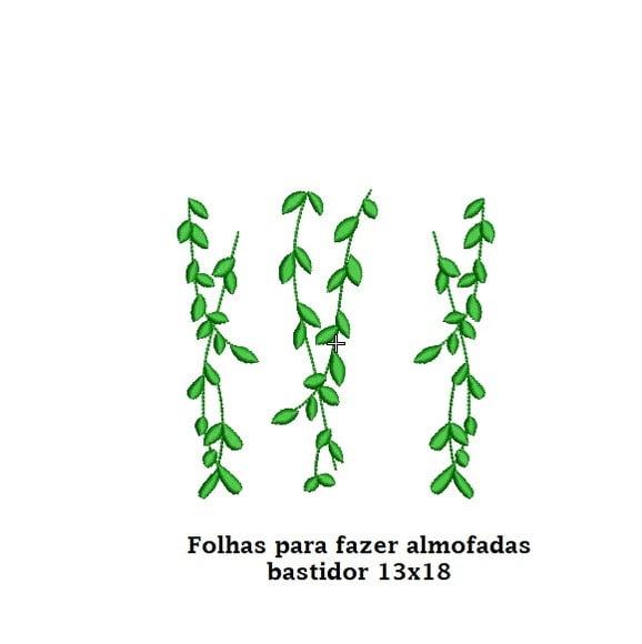 Matriz de Bordado Folhas