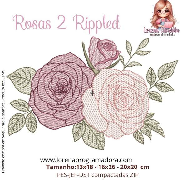 Matriz de Bordados Rosas