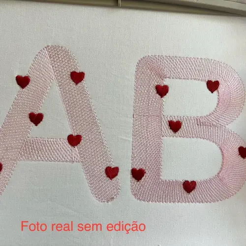 Matriz Bordado Alfabeto Coração