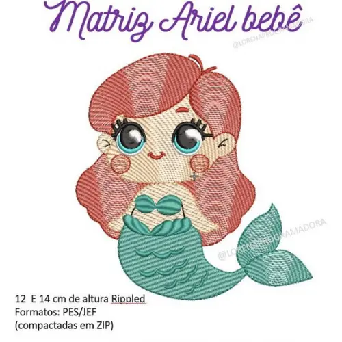 Matriz Bordado Ariel
