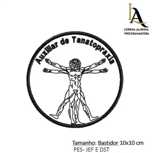 Matriz Bordado Auxiliar Tanatopraxia