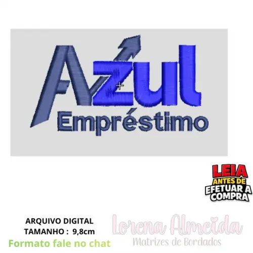 Matriz Bordado Azul