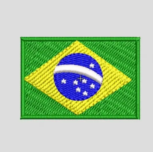 Matriz Bordado Bandeira do Brasil 5cm