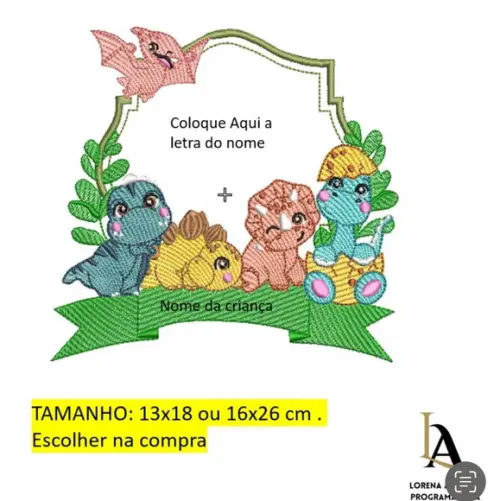 Matriz Bordado Brasão Dinos