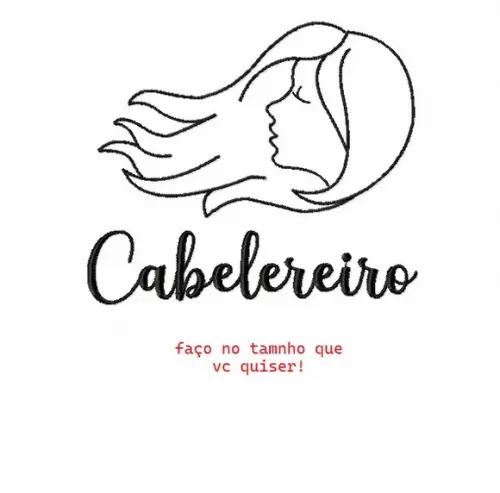Matriz Bordado Cabelereiro