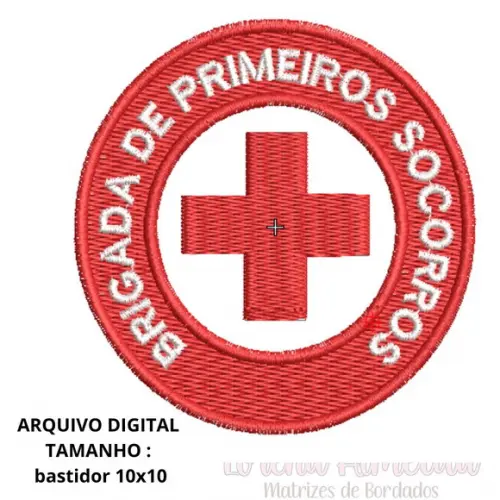 Matriz Bordado Brigada Primeiros Socorros