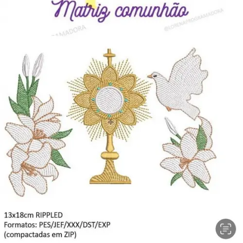 Matriz Bordado Cálice