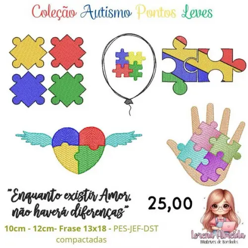 Matriz Bordado Coleção Autismo