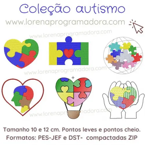 Matriz Bordado Coleção Autismo