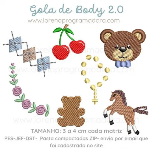 Matriz Bordado Coleção Gola de Body