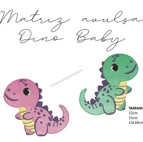 Matriz Bordado Dino