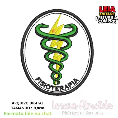 Matriz Bordado Fisioterapia