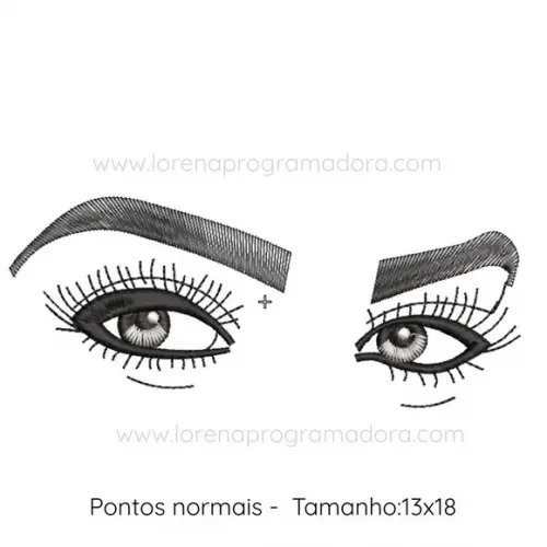 Matriz Bordado Lash Designer Cílios Sobrancelhas