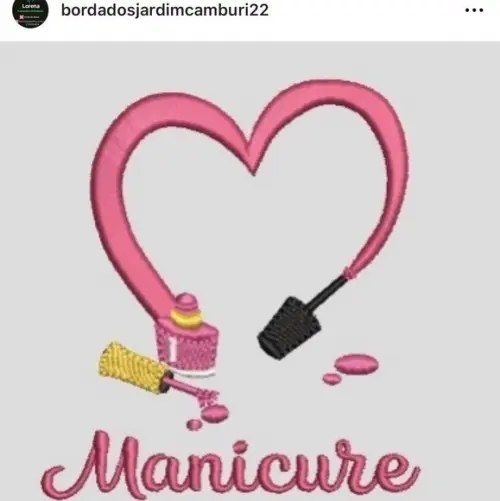 Matriz Bordado Manicure