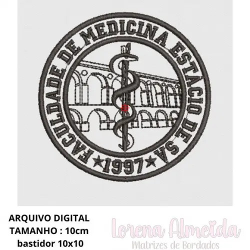 Matriz Bordado Medicina Estácio