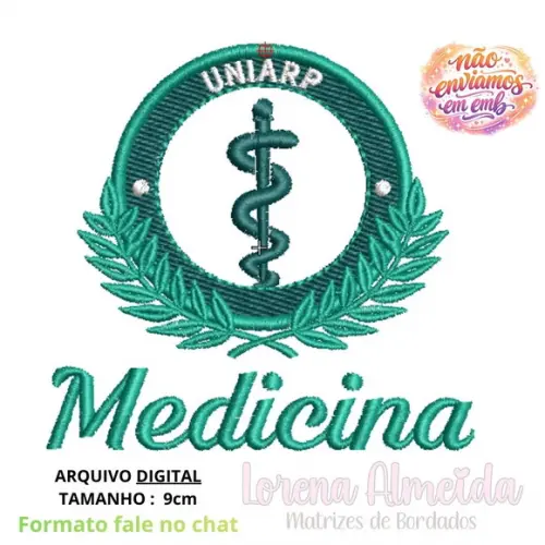 Matriz Bordado Medicina Uniarp