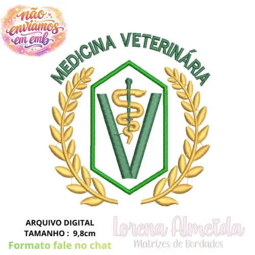 Matriz Bordado Medicina Veterinária