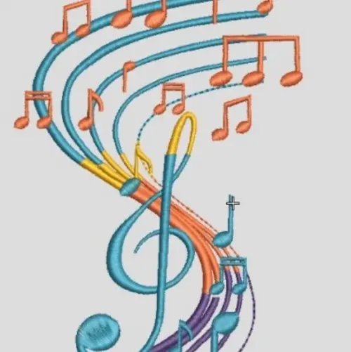 Matriz Bordado Musical