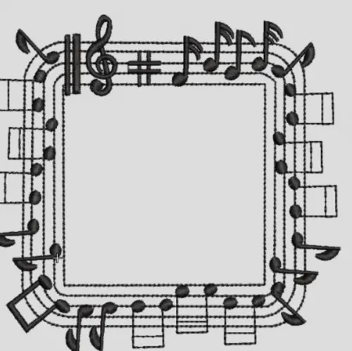 Matriz Bordado Musical