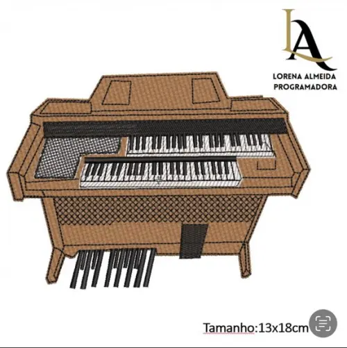 Matriz Bordado Piano