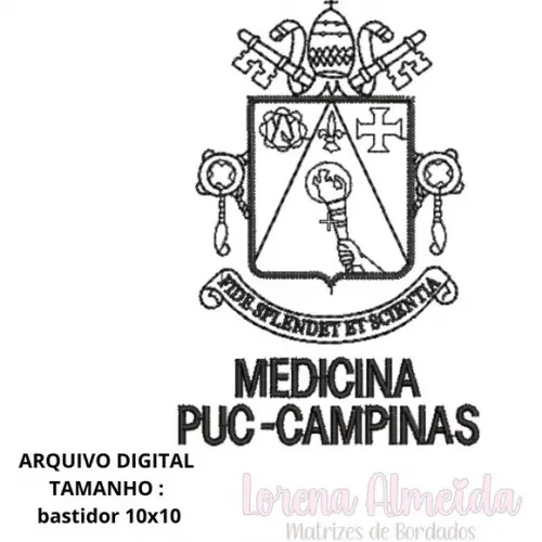 Matriz Bordado Puc Campinas Medicina