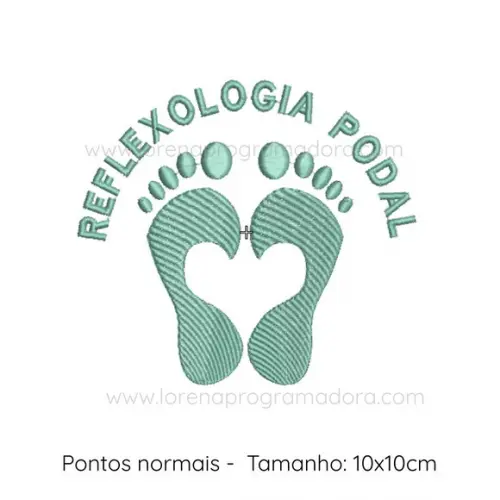 Matriz Bordado Reflexologia Podal