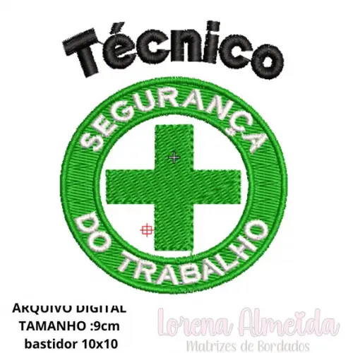 Matriz Bordado Segurança do Trabalho