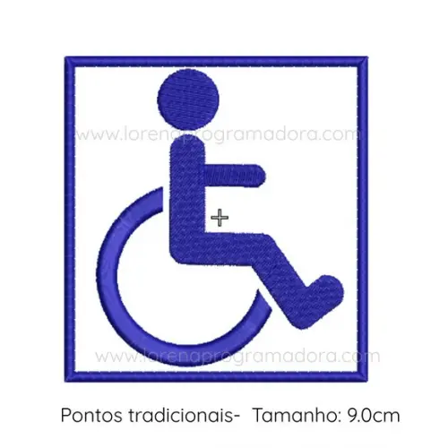 Matriz Bordado Simbolo Deficiencia