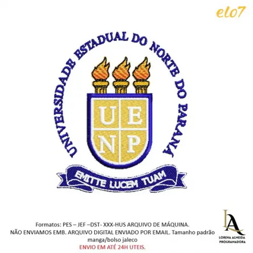 Matriz Bordado Universidade Estadual do Norte do Paraná