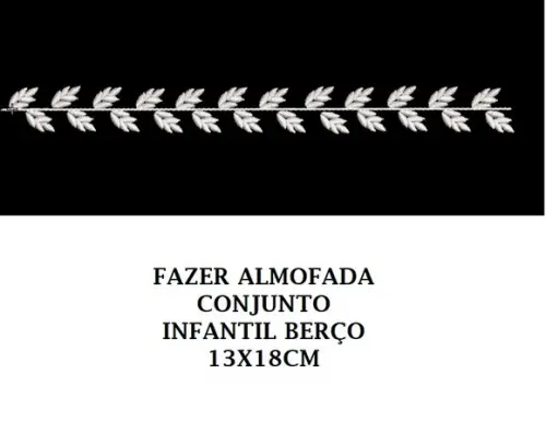 Matriz de Bordado Barra de Folhas