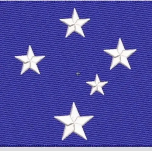 Matriz de Bordado Cruzeiro do Sul Fundo Preenchido
