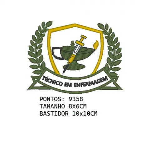 MATRIZ DE BORDADO ENFERMAGEM 07