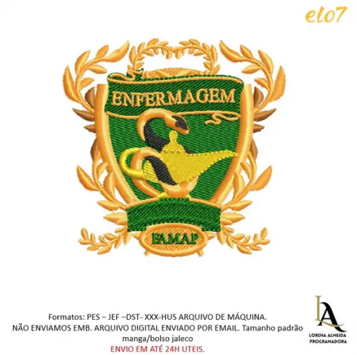 Matriz de Bordado Enfermagem Famap
