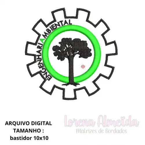 Matriz de Bordado Engenharia Ambiental