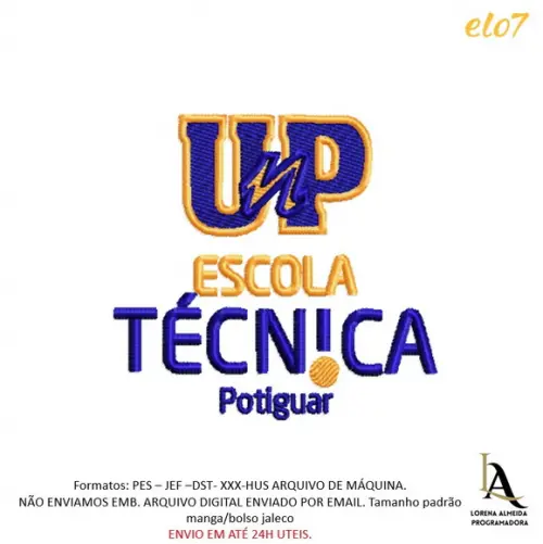 Matriz de Bordado Escola Técnica Potiguar