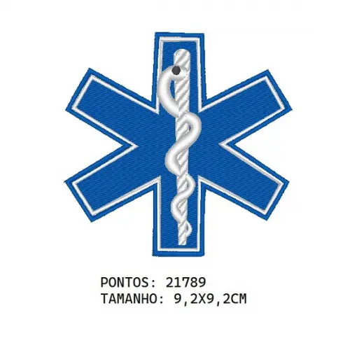 MATRIZ DE BORDADO ESTRELA DA VIDA